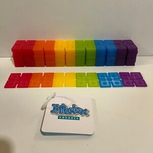 Guidecraft Interlox Squares Building Toy 96 Pieces Rainbow Colors manipulatives